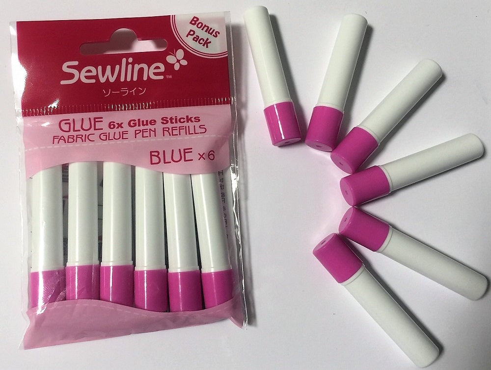 SEWLINE GLUE PEN REFILS X6