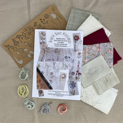 HARES NEST - RAMBLING STITCHER SCRAP PACK